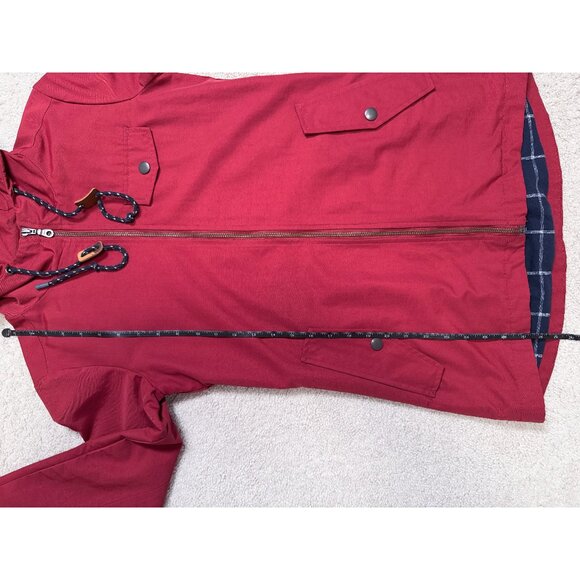 Bridge & Burn Warbler Jacket with Hood Burgundy Red Size XS - Picture 10 of 10